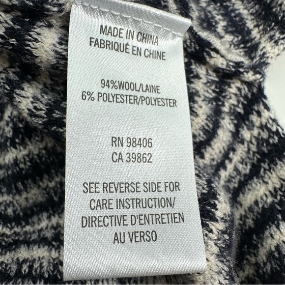 Theory Belira Melange Ribbed Knit Wool Tunic Sweater Petite Womens Sz 0 - Picture 4 of 8